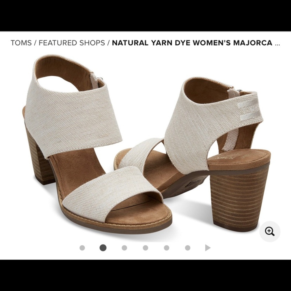 NWT - TOMS MAJORCA SANDALS - SIZE 9